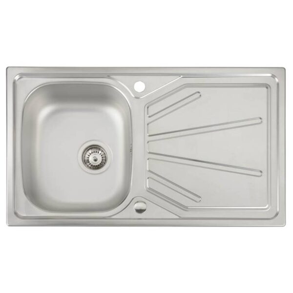 ABODE Trydent Single Bowl & Drainer - Inset