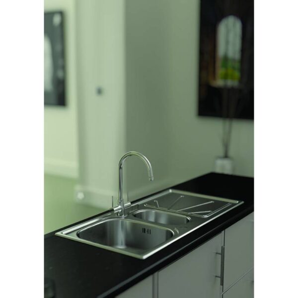 ABODE Trydent 1.5 Bowl & Drainer - Inset - Image 3