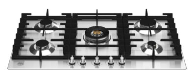 BERTAZZONI Modern Series - 90cm Gas on Steel Hob with Central Wok - S/S