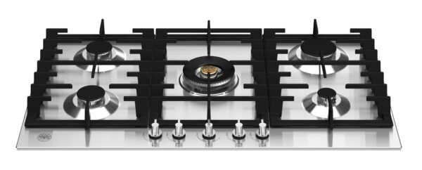 BERTAZZONI Modern Series - 90cm Gas on Steel Hob with Central Wok - S/S