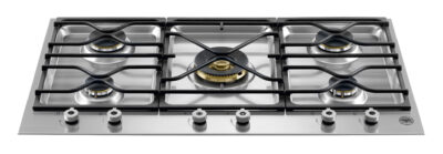 BERTAZZONI - 90cm Segmented S/S Gas Hob - Central Wok