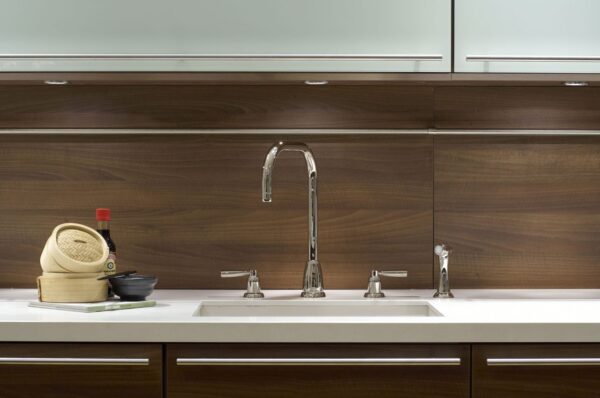 P & R 4893 Callisto Sink Mixer with U-Spout, Lever Handles and Rinse - Image 2