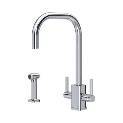 P & R 4310 Juliet Square Monobloc Sink Mixer with Rinse