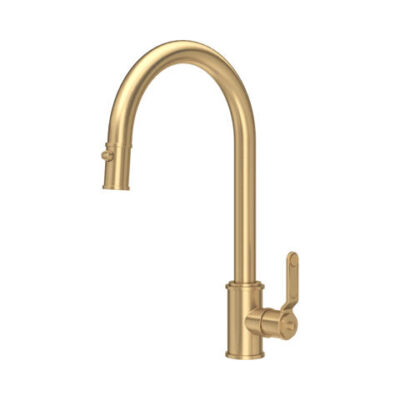 P & R 4544HT Armstrong Single Lever Mixer with Pull Down Rinse, with Textured Handle