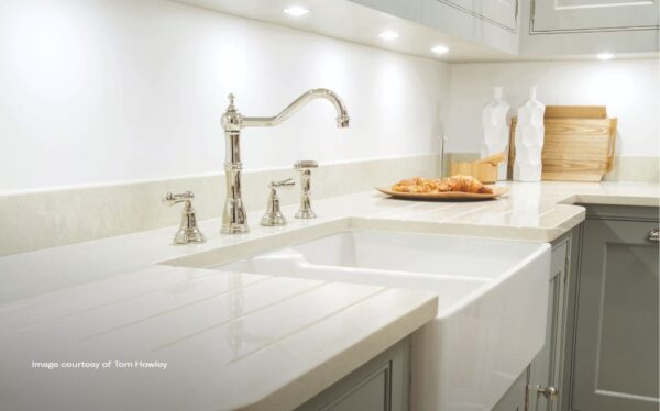 P & R 4776 Provence Sink Mixer with Lever Handles & Rinse - Image 10