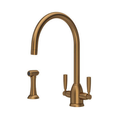 P & R 4866 Langbourn Monobloc Sink Mixer with Rinse