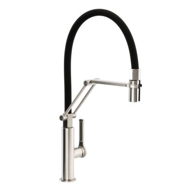 ABODE Hex Professional Mixer - Brushed Nickel & Black