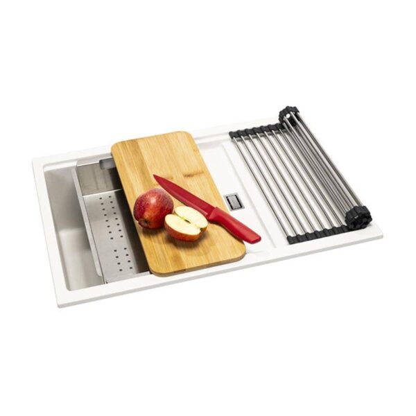 ABODE Synchronist Compact 1.25 Bowl With Drainer - Inset or Undermount - Image 10