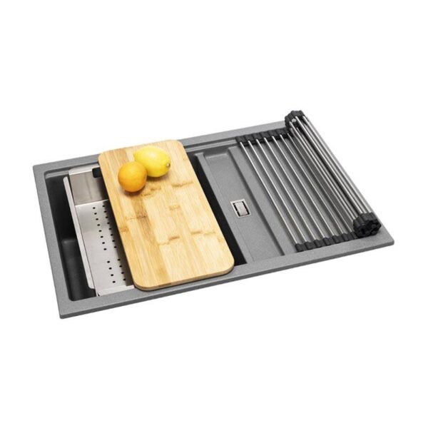 ABODE Synchronist Compact 1.25 Bowl With Drainer - Inset or Undermount - Image 11