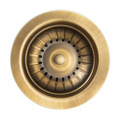 ABODE 90mm Basket Strainer Waste - Antique Brass