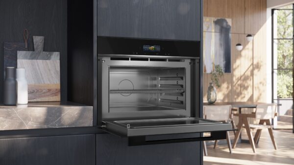 SIEMENS iQ700 BUILT-IN COMPACT MICROWAVE - Black - Image 3