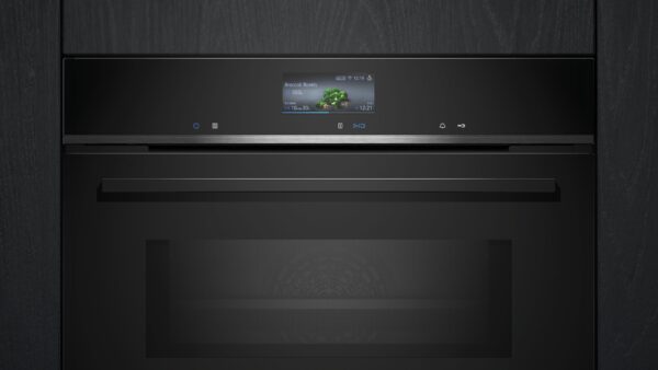 SIEMENS iQ700 BUILT-IN COMPACT MF OVEN WITH MW - Black - Image 4