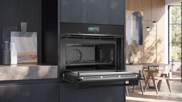 SIEMENS iQ700 BUILT-IN COMPACT MF OVEN WITH MW - Black - Image 3