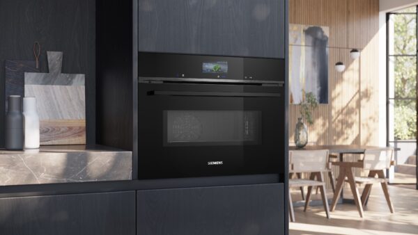 SIEMENS iQ700 BUILT-IN COMPACT MF OVEN WITH MW - Black - Image 2