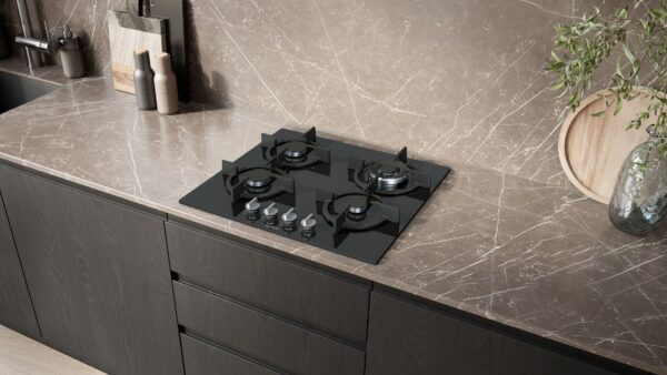 SIEMENS iQ500 60cm GAS HOB - Black Tempered Glass - Image 5