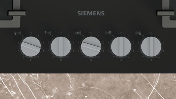 SIEMENS iQ500 75cm Gas Hob - Black Glass - Image 2