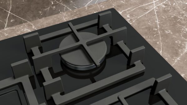 SIEMENS iQ500 75cm Gas Hob - Black Glass - Image 5