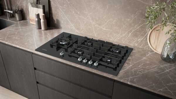 SIEMENS iQ700 90cm GAS HOB - Black Tempered Glass - Image 5
