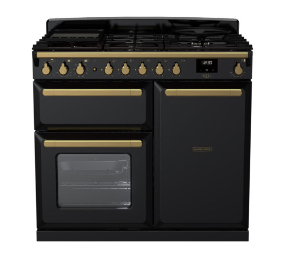 RANGEMASTER ESTEL DELUXE 100 - Brass Trim - Dual Fuel - Image 2