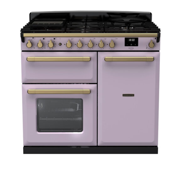 RANGEMASTER ESTEL DELUXE 100 - Brass Trim - Dual Fuel - Image 7