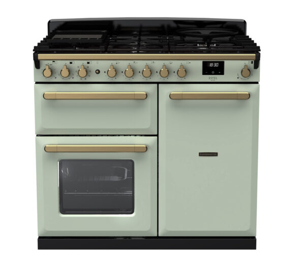 RANGEMASTER ESTEL DELUXE 100 - Brass Trim - Dual Fuel - Image 8