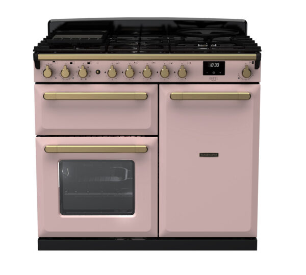 RANGEMASTER ESTEL DELUXE 100 - Brass Trim - Dual Fuel - Image 6