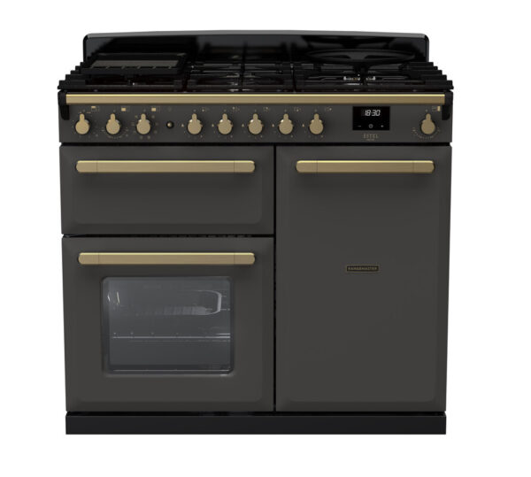 RANGEMASTER ESTEL DELUXE 100 - Brass Trim - Dual Fuel - Image 3