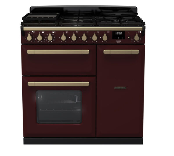 RANGEMASTER ESTEL DELUXE 90 - Brass Trim - Dual Fuel - Image 2