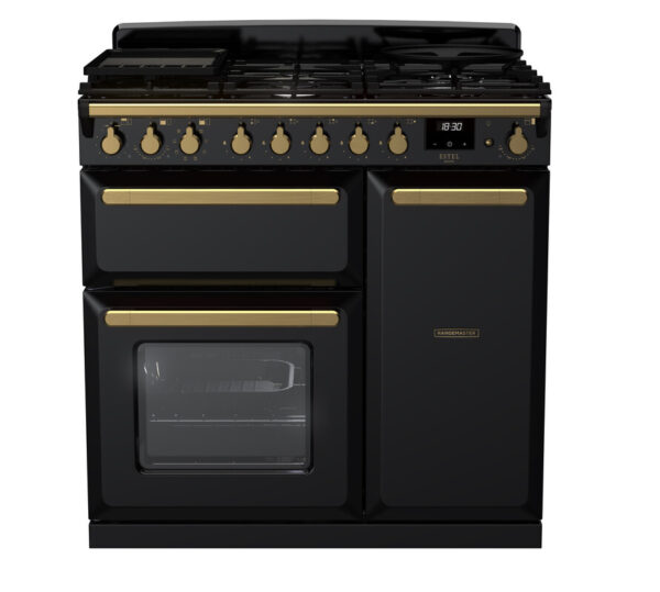 RANGEMASTER ESTEL DELUXE 90 - Brass Trim - Dual Fuel - Image 3