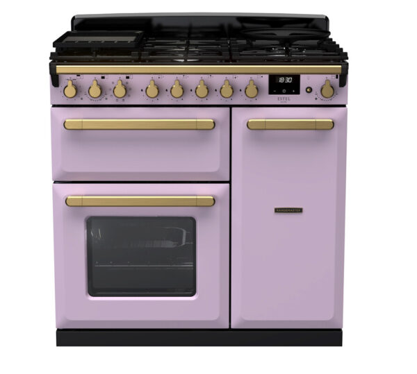 RANGEMASTER ESTEL DELUXE 90 - Brass Trim - Dual Fuel - Image 4