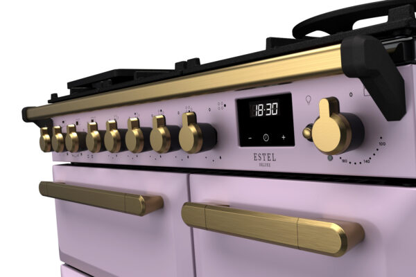 RANGEMASTER ESTEL DELUXE 90 - Brass Trim - Dual Fuel - Image 15