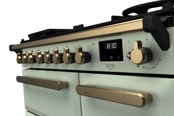 RANGEMASTER ESTEL DELUXE 90 - Brass Trim - Dual Fuel - Image 16