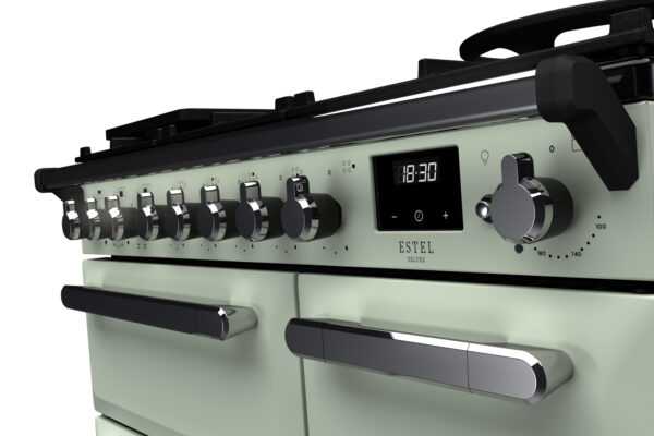 RANGEMASTER ESTEL DELUXE 90 - Chrome Trim - Dual Fuel - Image 9