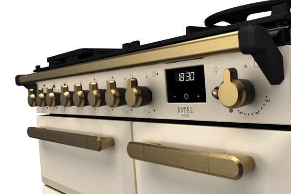 RANGEMASTER ESTEL DELUXE 90 - Brass Trim - Dual Fuel - Image 11