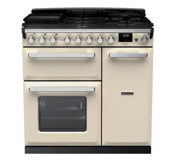 RANGEMASTER ESTEL DELUXE 90 - Chrome Trim - Dual Fuel - Image 3
