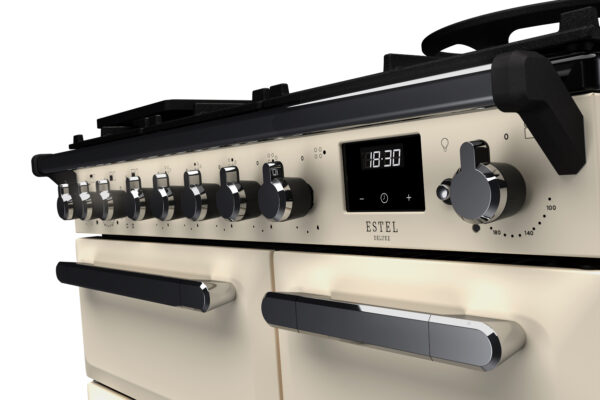 RANGEMASTER ESTEL DELUXE 90 - Chrome Trim - Dual Fuel - Image 14