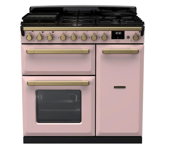 RANGEMASTER ESTEL DELUXE 90 - Brass Trim - Dual Fuel - Image 8
