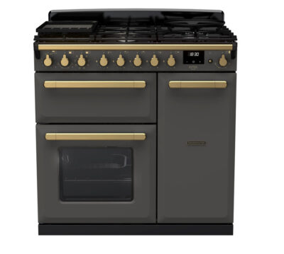 RANGEMASTER ESTEL DELUXE 90 - Brass Trim - Dual Fuel