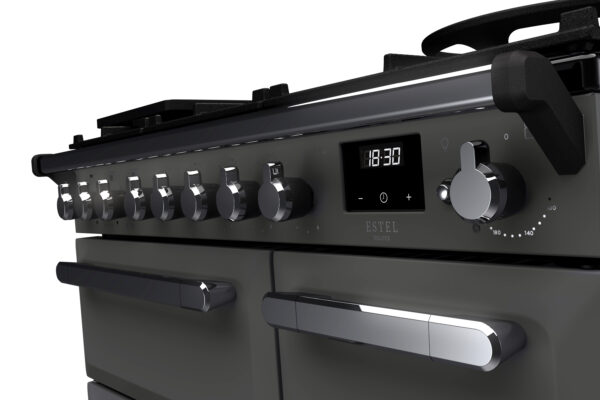 RANGEMASTER ESTEL DELUXE 90 - Chrome Trim - Dual Fuel - Image 15