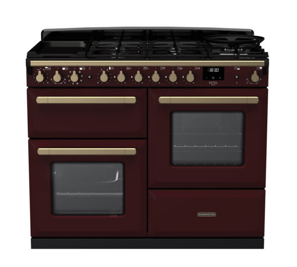 RANGEMASTER ESTEL DELUXE 110 OC - Brass Trim - Dual Fuel - Image 4