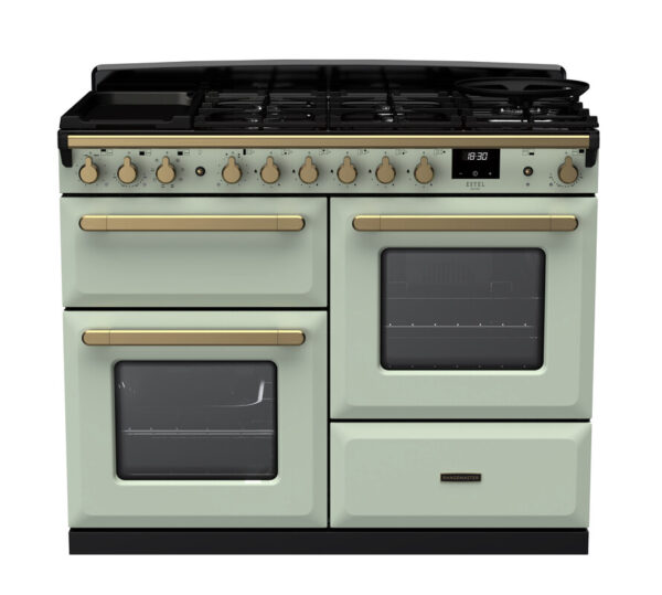 RANGEMASTER ESTEL DELUXE 110 OC - Brass Trim - Dual Fuel - Image 8