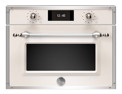 BERTAZZONI - Heritage Series - 60 x 45cm Combi-Microwave Oven - Ivory/Chrome