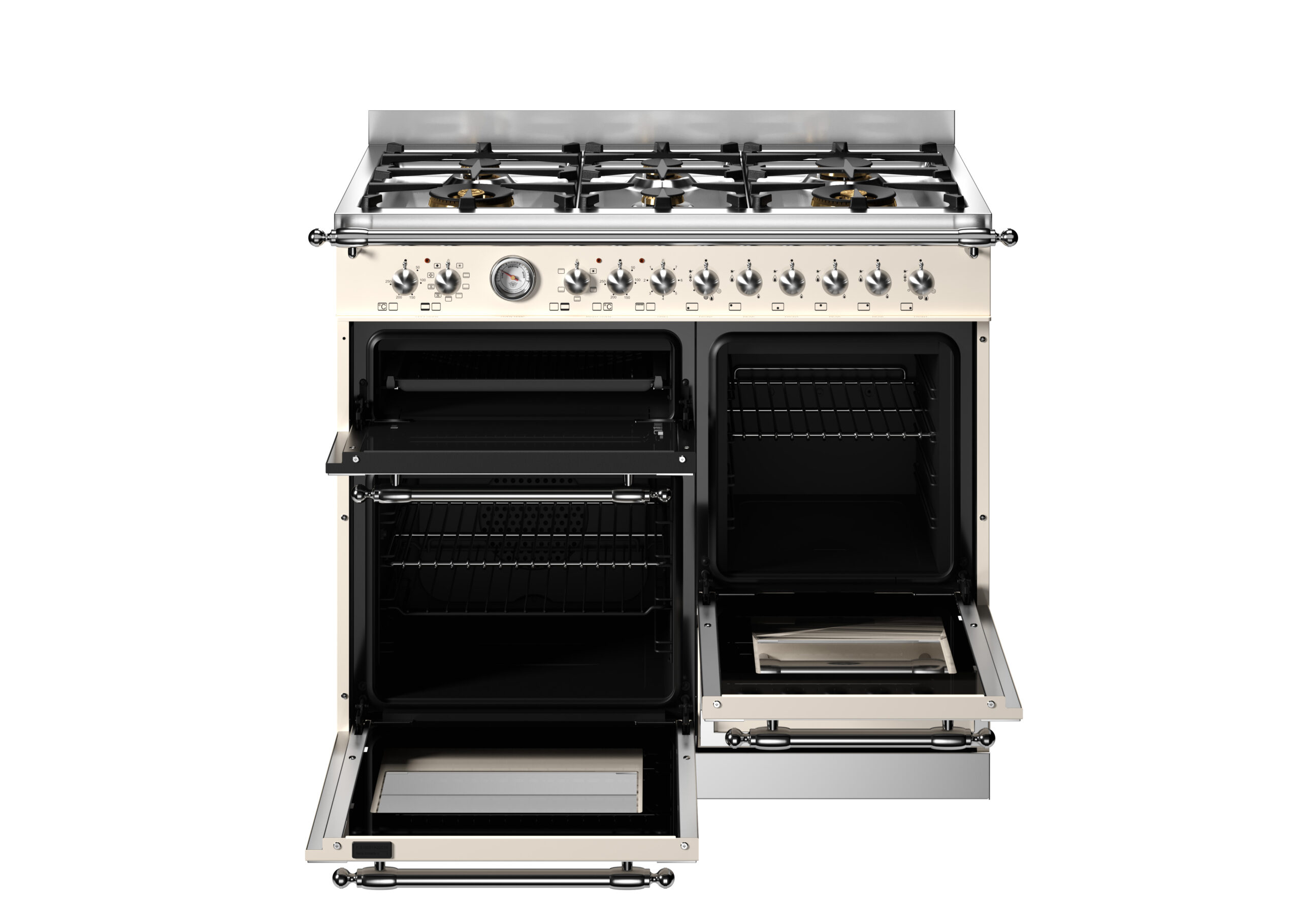 BERTAZZONI - Heritage Series - 100cm 6 Burner Triple Oven Range - Dual Fuel - Image 3