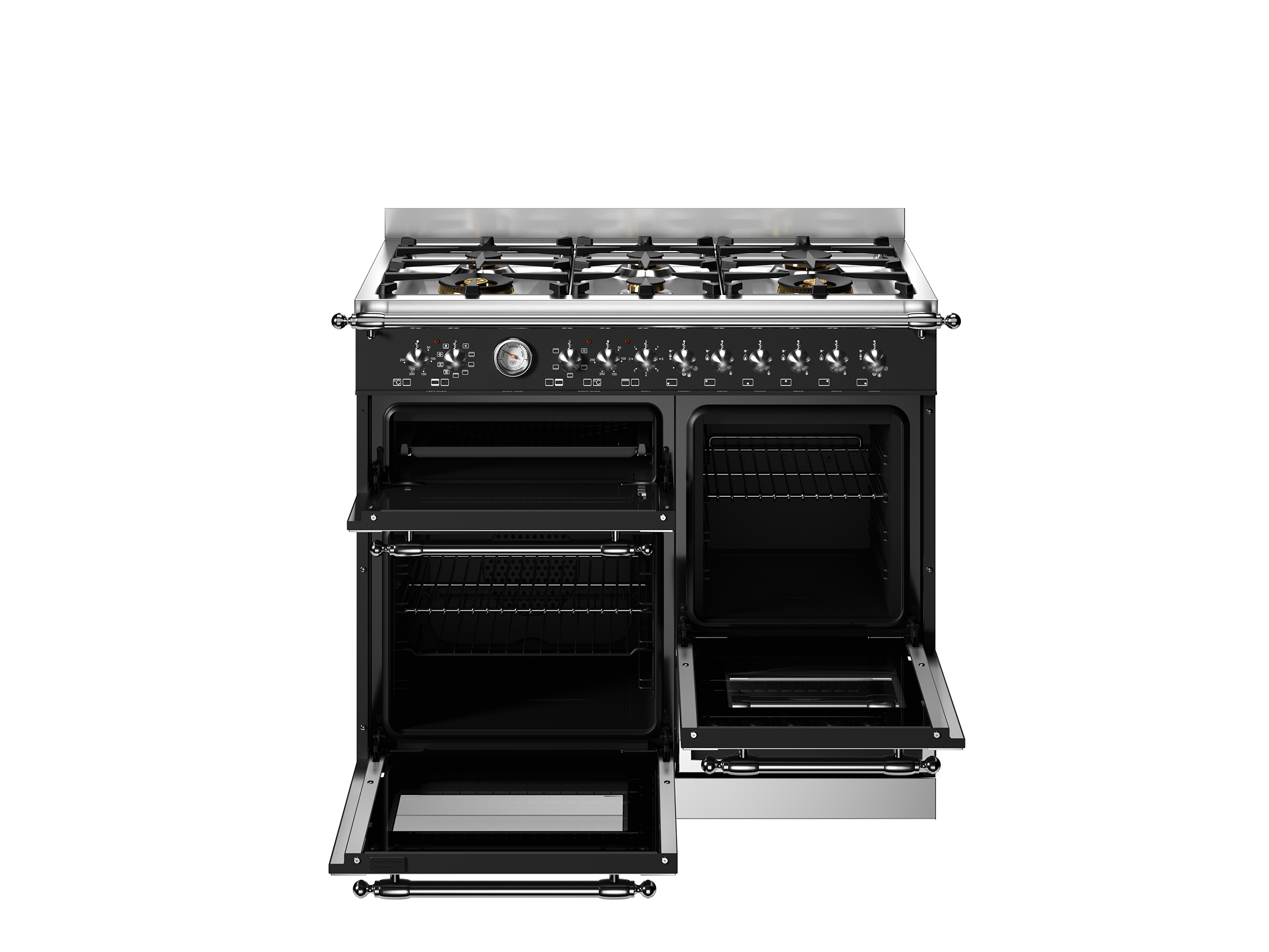 BERTAZZONI - Heritage Series - 100cm 6 Burner Triple Oven Range - Dual Fuel - Image 4