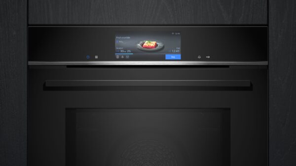 SIEMENS iQ700 BUILT-IN OVEN WITH M/W - Black - Image 2