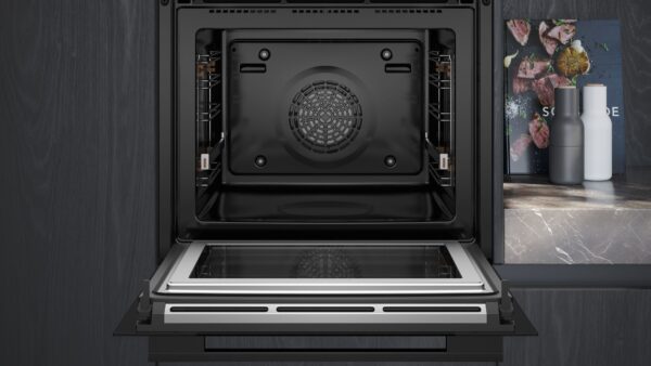 SIEMENS iQ700 BUILT-IN OVEN WITH M/W - Black - Image 3