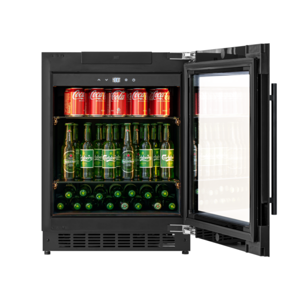 KA-BV34-BH Single Zone Beverage Fridge - Black Glass - Image 2