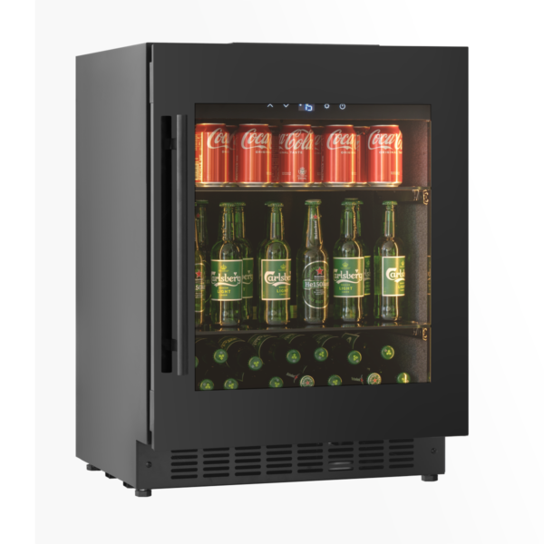 KA-BV34-BH Single Zone Beverage Fridge - Black Glass - Image 3