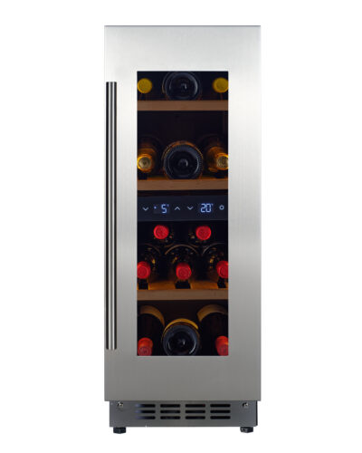 KA-W18D-SSH 30cm Dual Zone Wine Cabinet - S/S