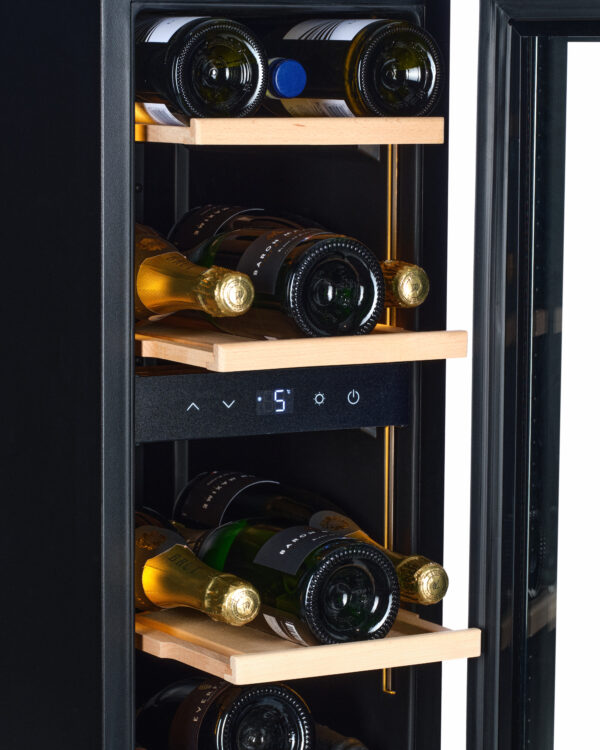KA-W18S-SSH 30cm Single Zone Wine Cabinet - S/S - Image 3